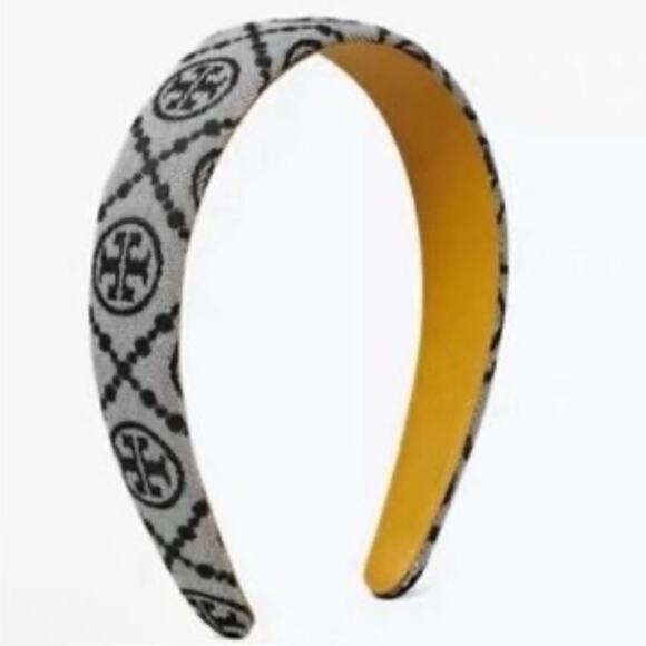 Tory Burch Accessories - Tory Burch Logo Blue Headband NWT